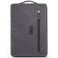 Qialino waterbestendige nano-textiel laptophoes met handgreep en riem - 13" - Grijs