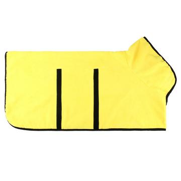 Sneldrogende Microvezel Hondenbadjas - Maat M - Geel