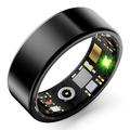 R11M Stijlvolle Smart Ring - Maat: 9/18.9mm - Zwart