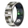 R9 Premium roestvrijstalen smart ring met oplaadetui - Maat: 11/20.6mm