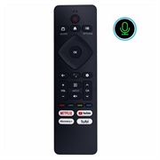 RF439B Spraakafstandsbediening met Google Assistant voor Philips-tv’s - Zwart