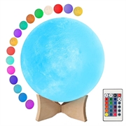 RGB LED Maanlamp / Nachtlampje YK2302 - 15cm, 1000mAh
