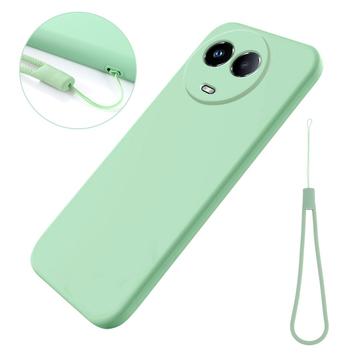 Realme 11/11x Liquid Siliconen Hoesje - Groen