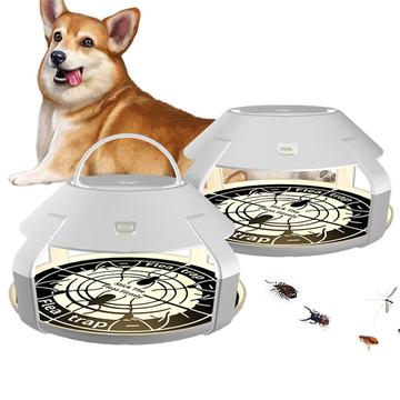 Oplaadbaar LED vlooienval licht - 2 stuks. - Wit