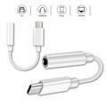 Reekin Hoge Kwaliteit USB-C / 3.5mm Adapter - Wit