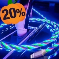 Reekin LED zwevende RGB MicroUSB-kabel - 1m, 2A