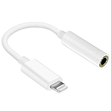Reekin Lightning-naar-3.5mm audio-adapter - 10cm - Wit