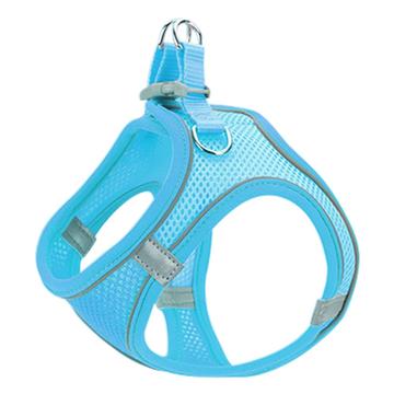 Reflecterend harnas voor kat/hond met riem - S - Hemelsblauw