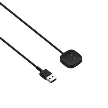 Vervangende oplaadkabel voor Fitbit Versa 4/Versa 3/Sense/Sense 2/Ace LTE - Zwart
