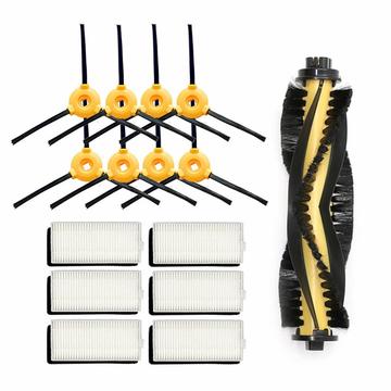 Vervangingsonderdelenset voor Ecovacs Deebot 600/605, Yeedi K600/K700 - Hoofdborstel, zijborstels & filters - 15 stuks.