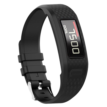 Garmin Vivofit 1/2 Vervangende Siliconen Band met Geïntegreerd Frame - Zwart