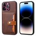 iPhone 15 Pro Max Retro Style Hoesje met Portemonnee