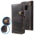 Samsung Galaxy S9 Retro Wallet Leren Hoesje