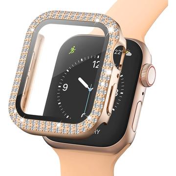 Strass Decoratief Apple Watch SE (2022)/SE/6/5/4 Cover met Screenprotector - 40mm