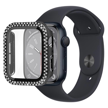 Strass Decoratief Apple Watch Series 9/8/7 Cover met Screenprotector - 45mm