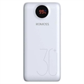 Romoss SW30 Powerbank met LED Scherm - 26800mAh, 18W - Wit