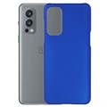 OnePlus Nord 2 5G Geruberiseerd Kunststof Hoesje - Blauw