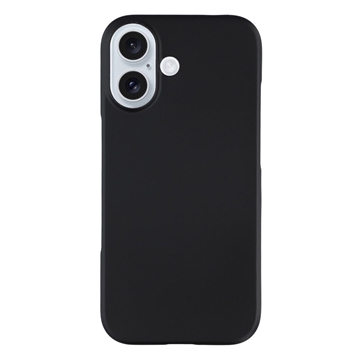 iPhone 17 Geruberiseerd Kunststof Hoesje - Zwart