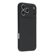 iPhone 18 Pro Max Geruberiseerd Kunststof Hoesje - Zwart