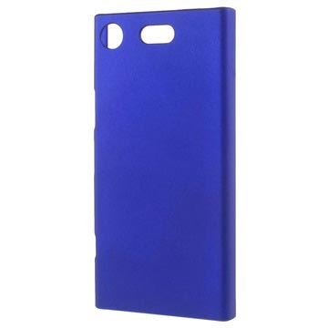 Sony Xperia XZ1 Compact Geruberiseerd Kunststof Cover - Donkerblauw