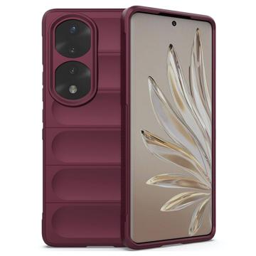 Rugged Series Honor 70 Pro TPU Hoesje - Wijnrood