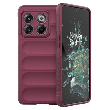 Rugged Series OnePlus 10T/Ace Pro TPU Hoesje - Wijnrood
