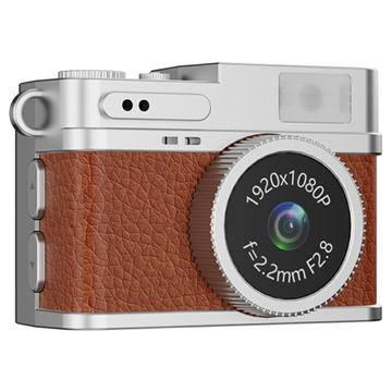 S150 Retro Minicamera met Halsband - Bruin