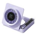 S8 opvouwbare tafelventilator met timer - paars