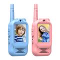 S88 Kids Video Walkie Talkies met 300m Bereik - Blauw / Roze