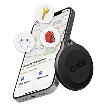 SBS Track My Circle Waterdichte IP65 Item Tracker - Apple Find My Compatible
