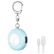 SC300 130dB persoonlijk veiligheidsalarm met LED-stroboscooplamp - blauw