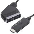 SCART naar HDMI-omzetter SCART in HDMI uit Video Audio-adapter voor HDTV DVD