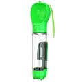 SH-01 Draagbare Multifunctionele Honden Waterfles met Poepzak Dispenser - Groen