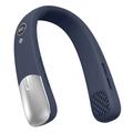 SL625 Draagbare ventilator met nekband, snelheidsregeling en digitaal display - Donkerblauw