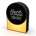 SM12 Bluetooth-slaapgeluidsmachine – wekker, FM-radio, LED-nachtlampje – zwart