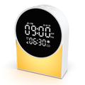 SM12 Bluetooth-slaapgeluidsmachine – wekker, FM-radio, LED-nachtlampje – wit