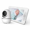 SM70PTZ 7-inch draadloze digitale babyfoon met tweerichtingscommunicatiecamera Huisbeveiligingsapparaat 2,4 GHz Webcam met ondersteuning voor nachtzicht / temperatuurbewaking - EU-stekker