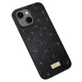 Sulada Glitter Serie iPhone 14 Plus Gecoate Case - Zwart