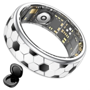 SY15 Smart Ring gezondheidsmonitor met trilmeldingen - Maat 13 - Voetbal