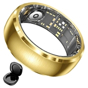 SY15 Smart Ring gezondheidsmonitor met trilmeldingen - Maat 13 - Goud