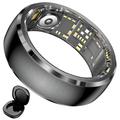 SY15 Smart Ring gezondheidsmonitor met trilmeldingen - Maat 8 - Zwart