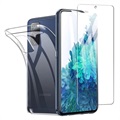 Saii 2-in-1 Samsung Galaxy S20 FE TPU Hoesje & Glazen Screenprotector