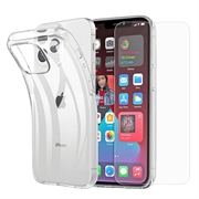 iPhone 15 Pro Saii 2-in-1 TPU Hoesje & Glazen Screenprotector