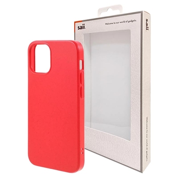 Saii Eco-line iPhone 12 Mini Biologisch Afbreekbaar Case - Rood