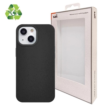 Saii Eco-line iPhone 13 Biologisch Afbreekbaar Case - Zwart