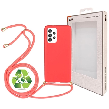 Saii Eco-Line Samsung Galaxy A52 5G, Galaxy A52s Biologisch Afbreekbaar Hoesje met Riem