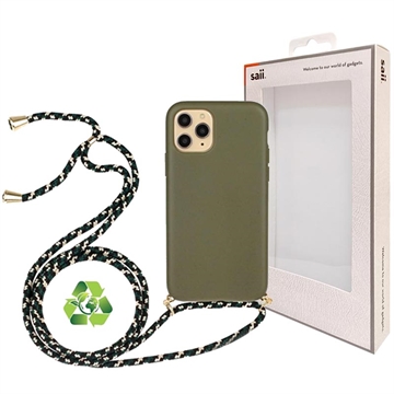 Saii Eco-Line iPhone 11 Pro Biologisch Afbreekbaar Hoesje met Riem