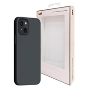 Saii Premium iPhone 13 mini Liquid Siliconen Hoesje - Zwart