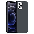 Saii Premium iPhone 14 Pro Max Liquid Siliconen Hoesje - Zwart