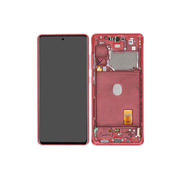 Samsung Galaxy S20 FE Voorzijde Cover & LCD Display GH82-24220E - Cloud Red